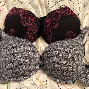 Two Lane Bryant Bras, plunge, underwire, 42D